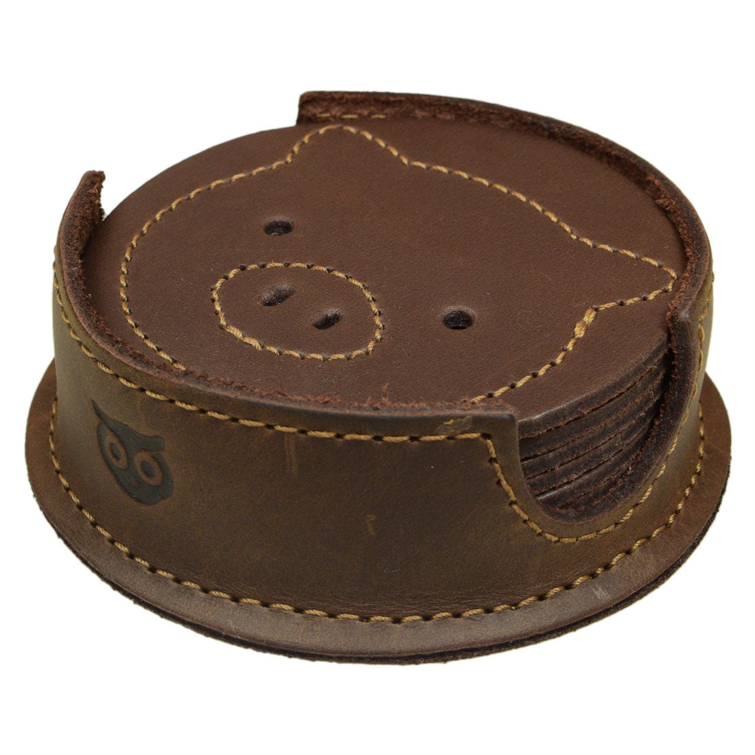Piggy Coasters (6 pack) - Stockyard X 'The Leather Store'