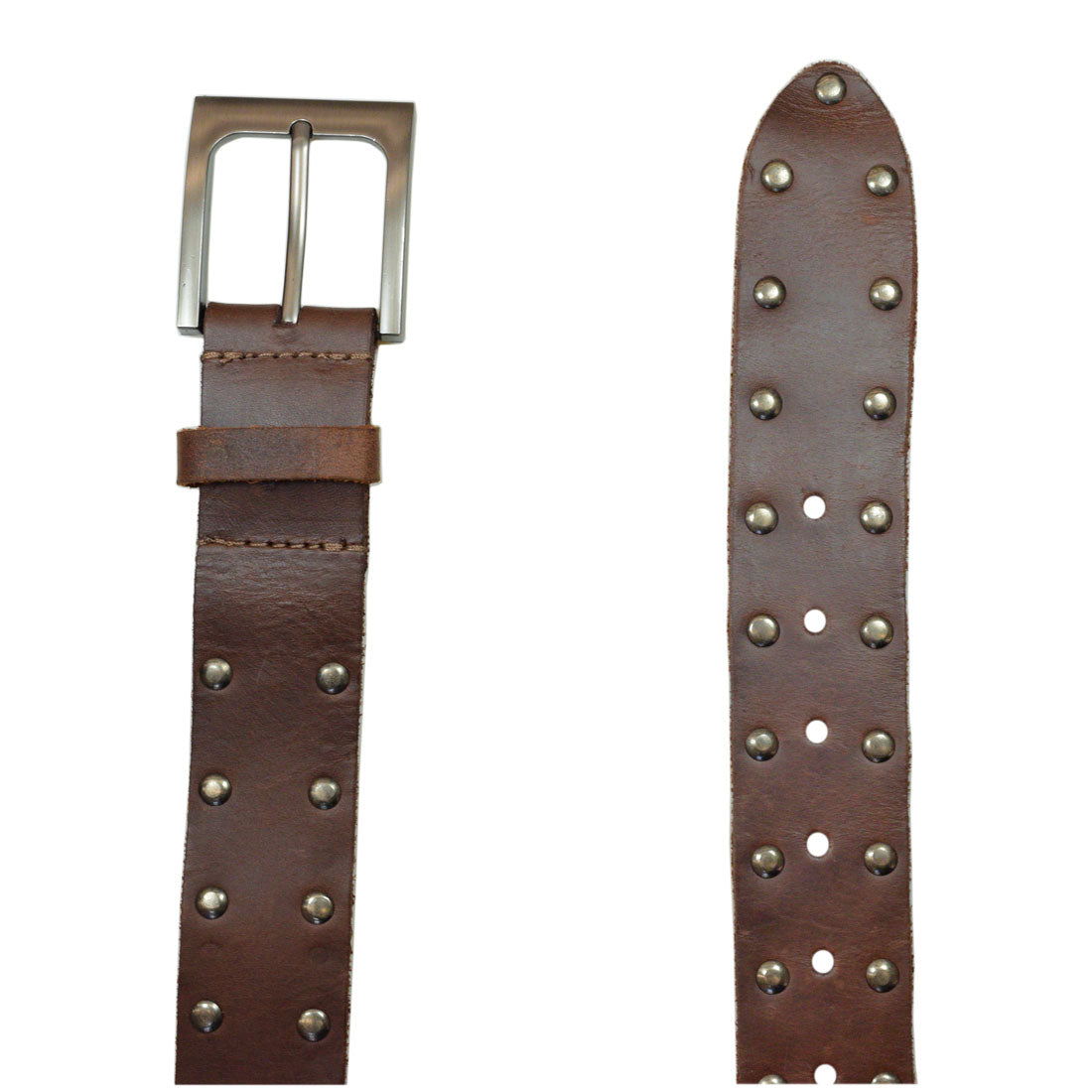 Double Riveted Belt - Stockyard X 'The Leather Store'