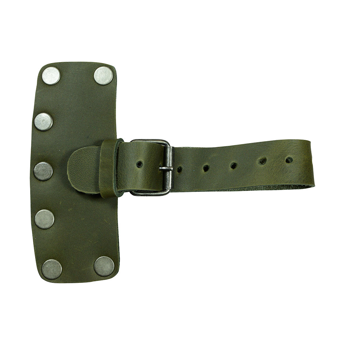 The Hide & Drink Lumberjack Axe Sheath exhibits a refined leather craftsmanship with an adjustable strap, perfect for securing your hatchet. This rustic protector holster is associated with quality small batch artisan production.
