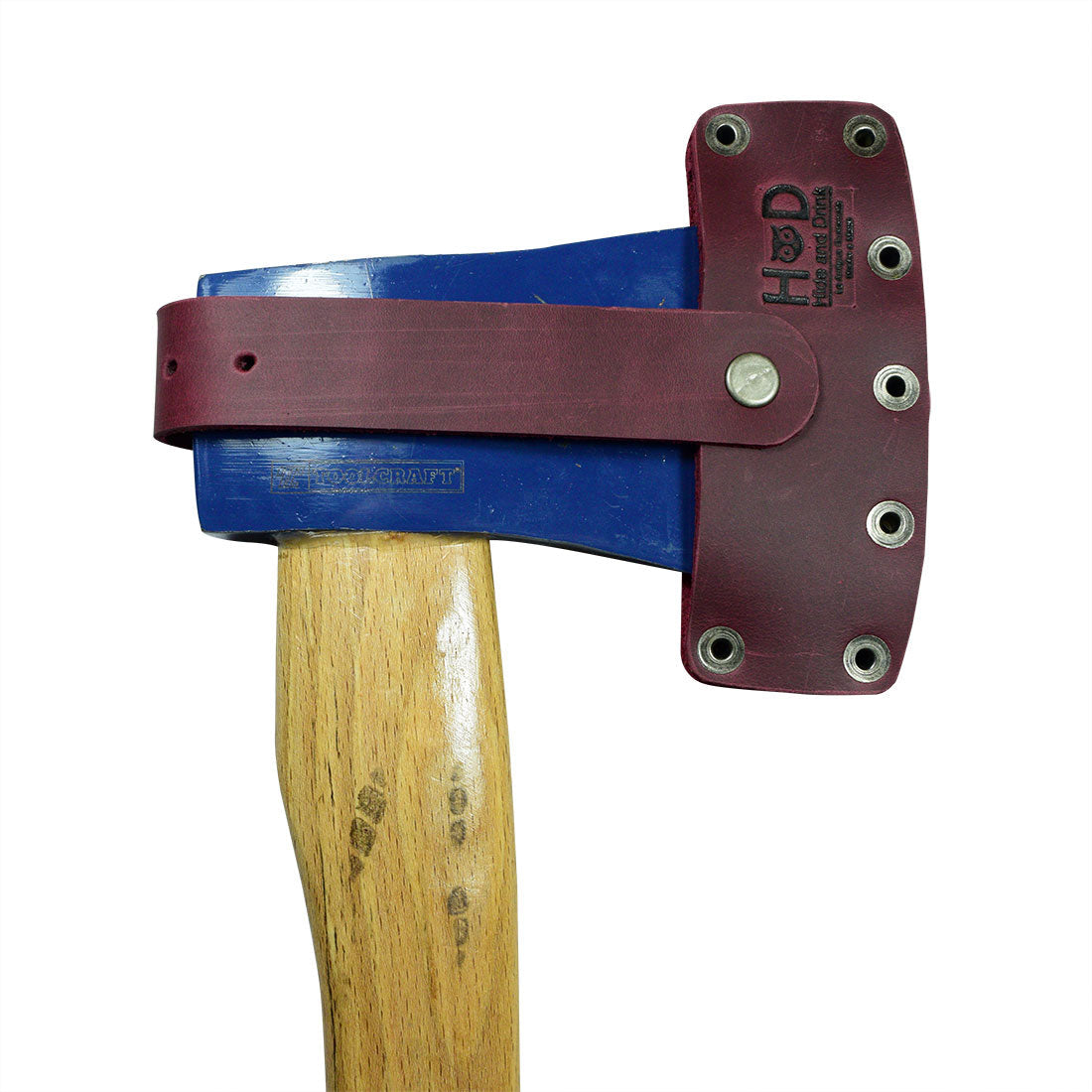 Hide & Drink's Lumberjack Axe Sheath illustrates the combination of practicality and rustic elegance with its adjustable strap design. This full grain leather protector holster is a perfect example of handmade artisan skills.
