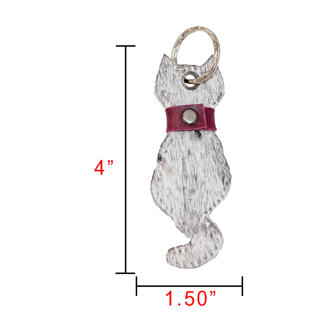 Furry Cat Keychain - Stockyard X 'The Leather Store'