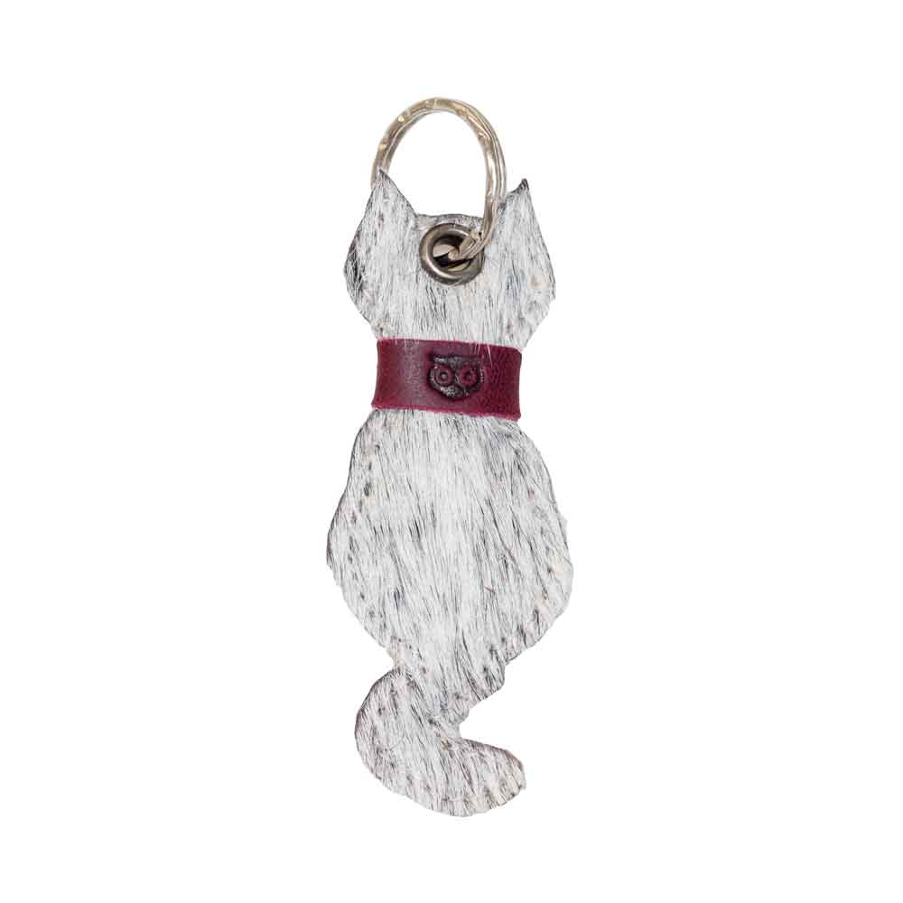 Furry Cat Keychain - Stockyard X 'The Leather Store'