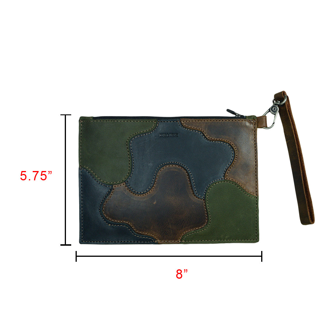 Multicolored Patched Clutch Bag - Stockyard X 'The Leather Store'