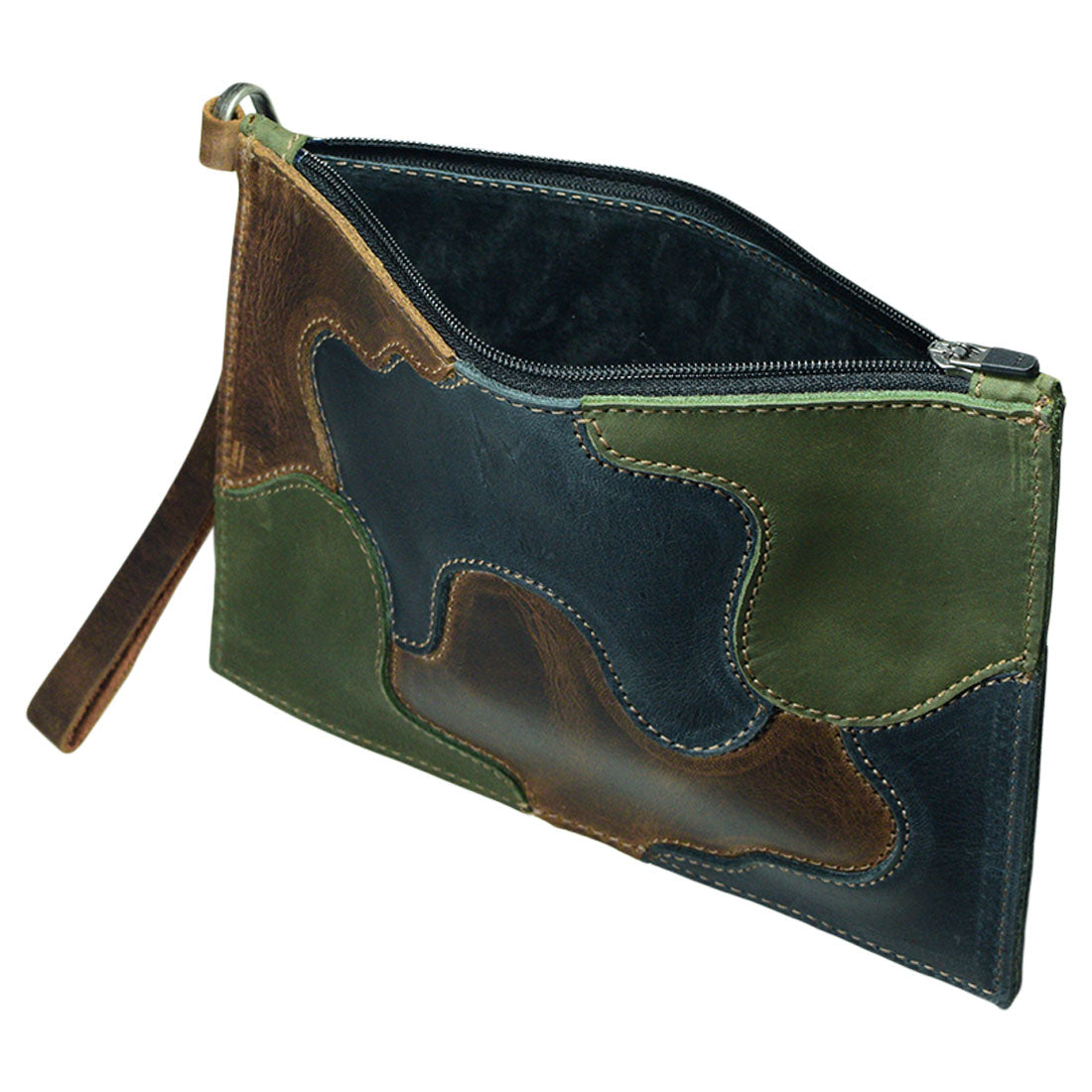 Multicolored Patched Clutch Bag - Stockyard X 'The Leather Store'