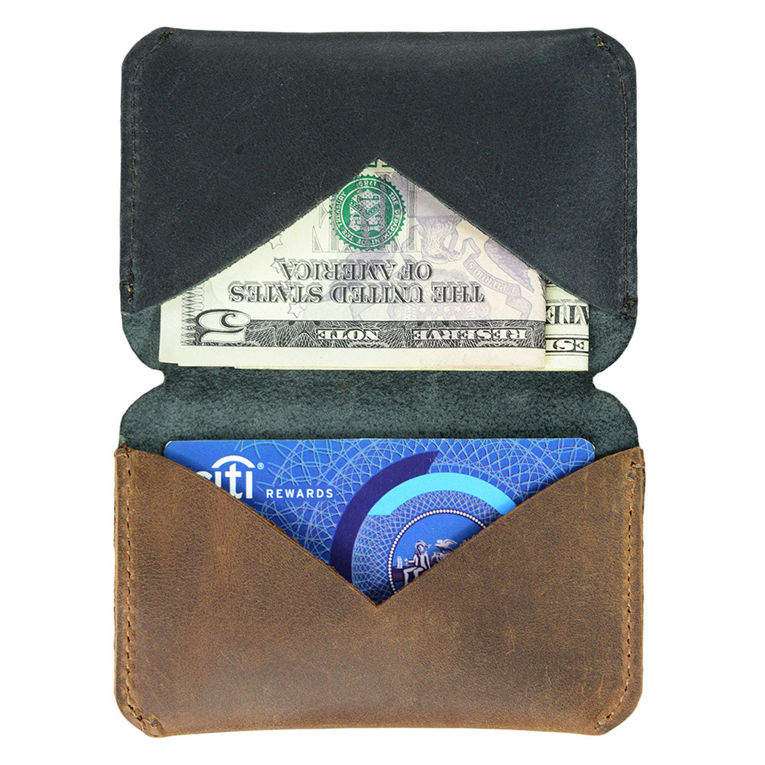 Bicolor Card Holder - Stockyard X 'The Leather Store'