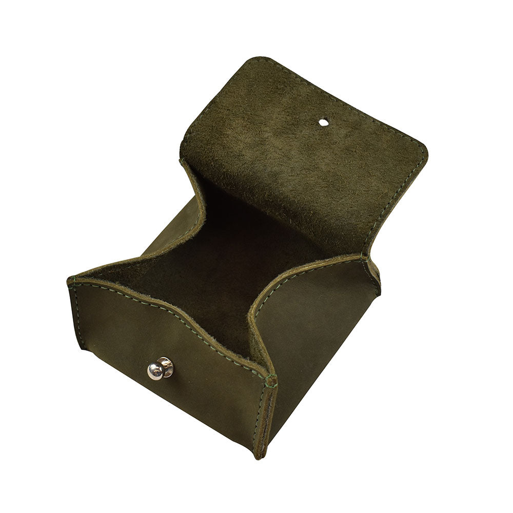 Open Hide & Drink Jewelry Pouch showcasing a spacious design ideal for organizing various jewelry pieces. Perfect as a gift for a groom and bridesmaid.