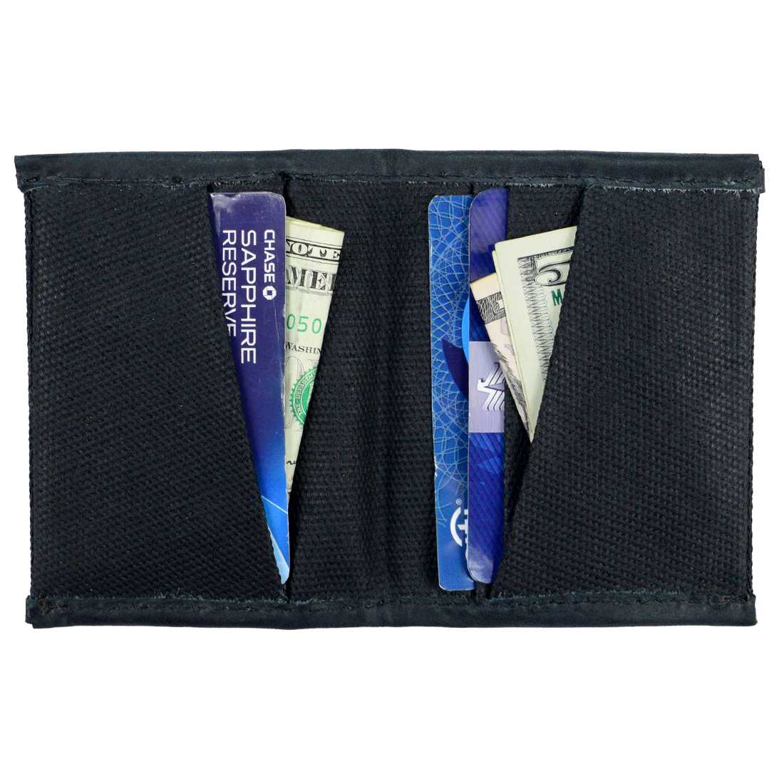 Slim Canvas Card Holder - Stockyard X 'The Leather Store'