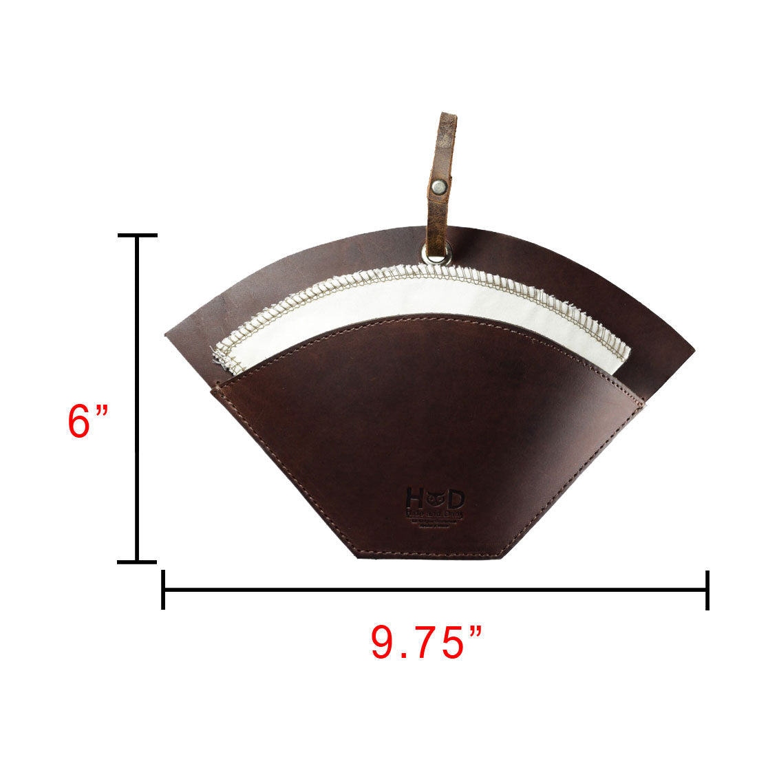 Coffee Filter Holder With Strap - Stockyard X 'The Leather Store'