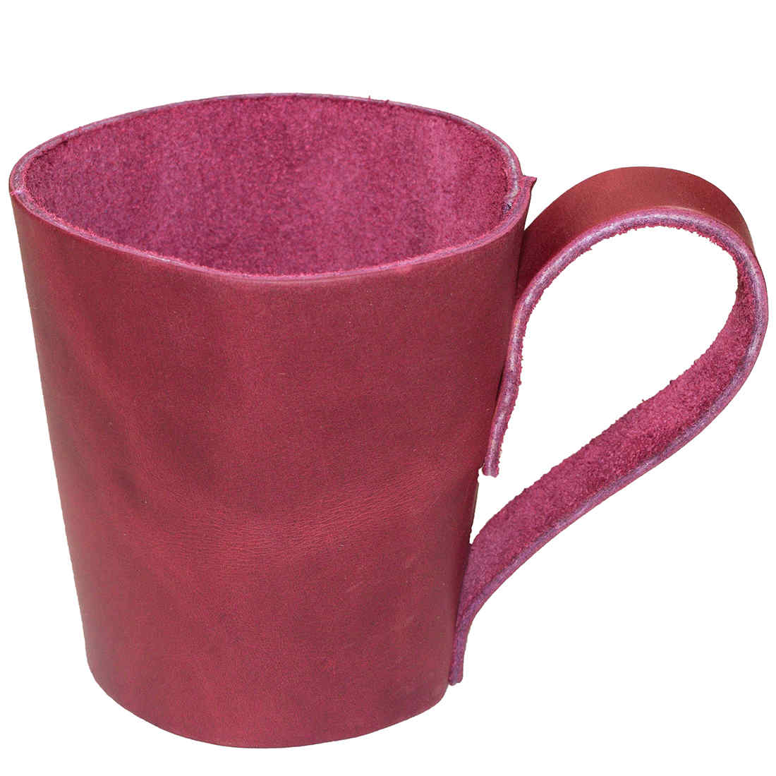 Pint Sleeve with Handle by Hide & Drink, showcasing a beautiful design made from Full Grain Leather. This artisan product is perfect for keeping drinks at the ideal temperature, ideal for bars and pubs.