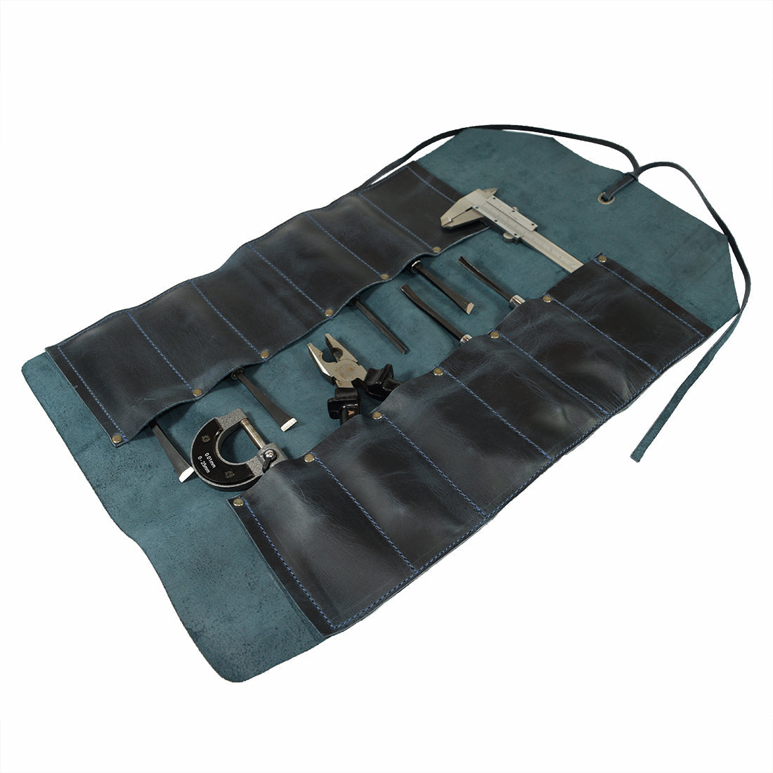 Hide & Drink Tool Roll (12 Pockets): Dimensions of the versatile leather tool roll, built for practicality and elegance in tool organization. Tool Bag Roll Up, 12 Slot Heavy Duty Tool Roll Bag Organizer, Tool Roll Up Bag, Portable Tool Wrap Roll Bags for Travel, Durable Tool Kit Folding Tool Pouch Roll Up Mechanic Gifts for Men, Full Grain Leather, StockyardX, Small Batch Production, Hand Cut, Hand Sewn, Fire Branded, Artisan, Handmade in La Antigua Guatemala & Oaxaca Mexico.