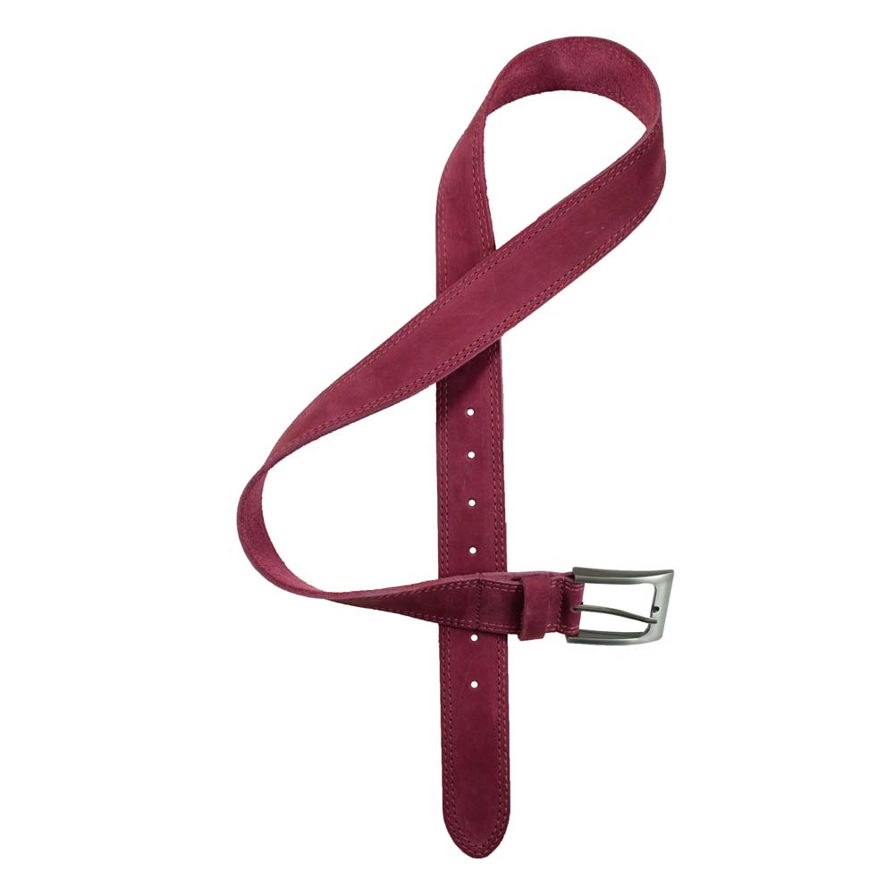 Two Row Stitch Leather Belt - Stockyard X 'The Leather Store'