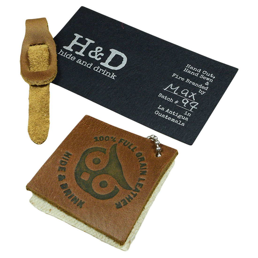 Sturdy Rustic Zipper Pull Replacement by Hide & Drink made with full grain leather. A member of the 6 pack, this pull is ideal for customizing backpacks, jackets, wallets, and bags. Each artisan piece is carefully crafted and fire branded in La Antigua Guatemala & Oaxaca Mexico.
