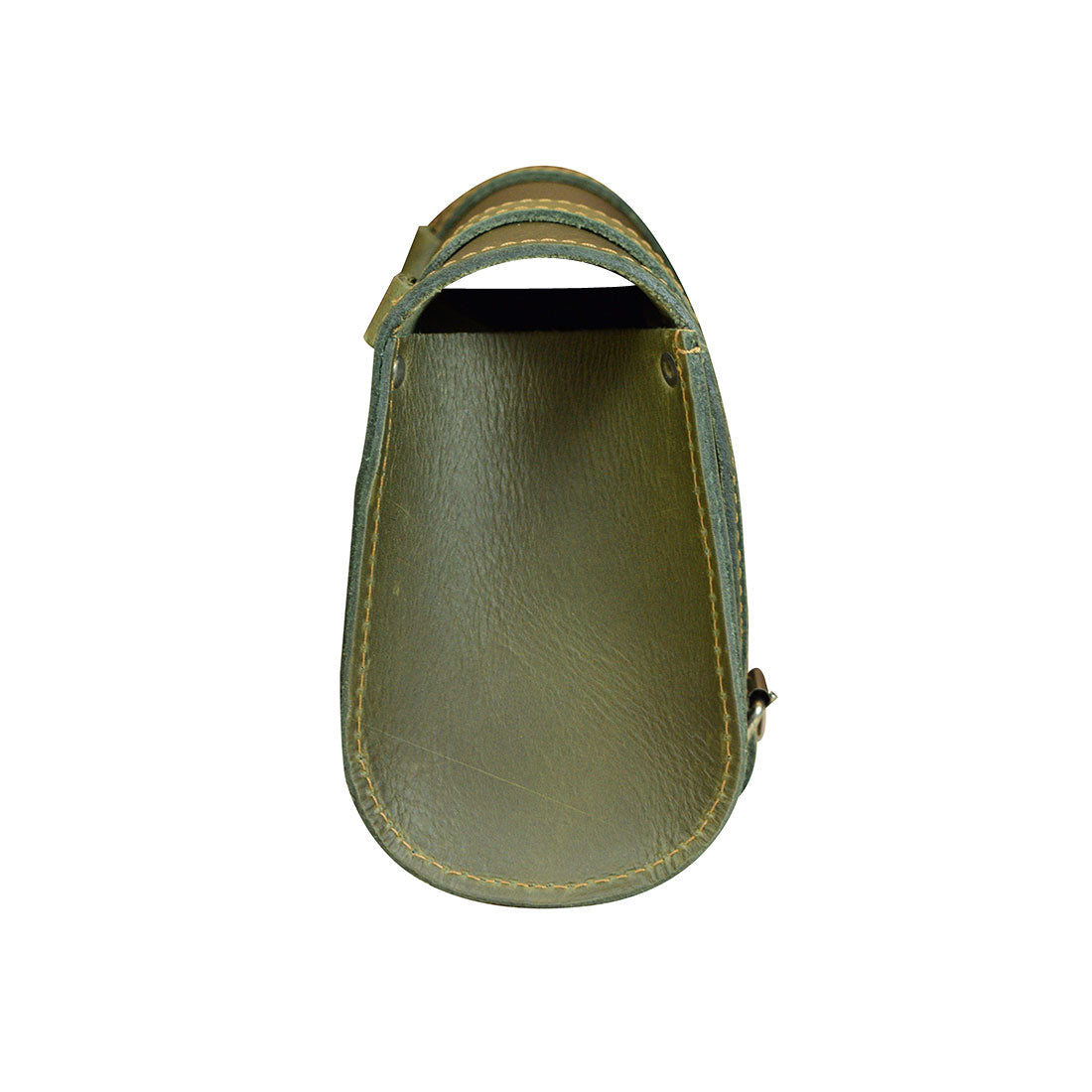 Hide & Drink Leather Motorcycle Tool Bag showcasing a practical form in durable Full Grain Leather, perfect for those needing an efficient Biker Bag for Tools and Essentials. This versatile Handlebar Bag with Adjustable Straps doubles as a great Tool Organizer, handcrafted in La Antigua Guatemala & Oaxaca Mexico.