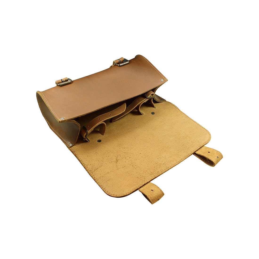 Hide & Drink Leather Motorcycle Tool Bag showcasing elements of traditional craftsmanship in Full Grain Leather, perfect for bikers seeking a practical Biker Bag for Tools and Essentials. This versatile Handlebar Bag with Adjustable Straps also functions as an effective Tool Organizer, handcrafted in La Antigua Guatemala & Oaxaca Mexico.