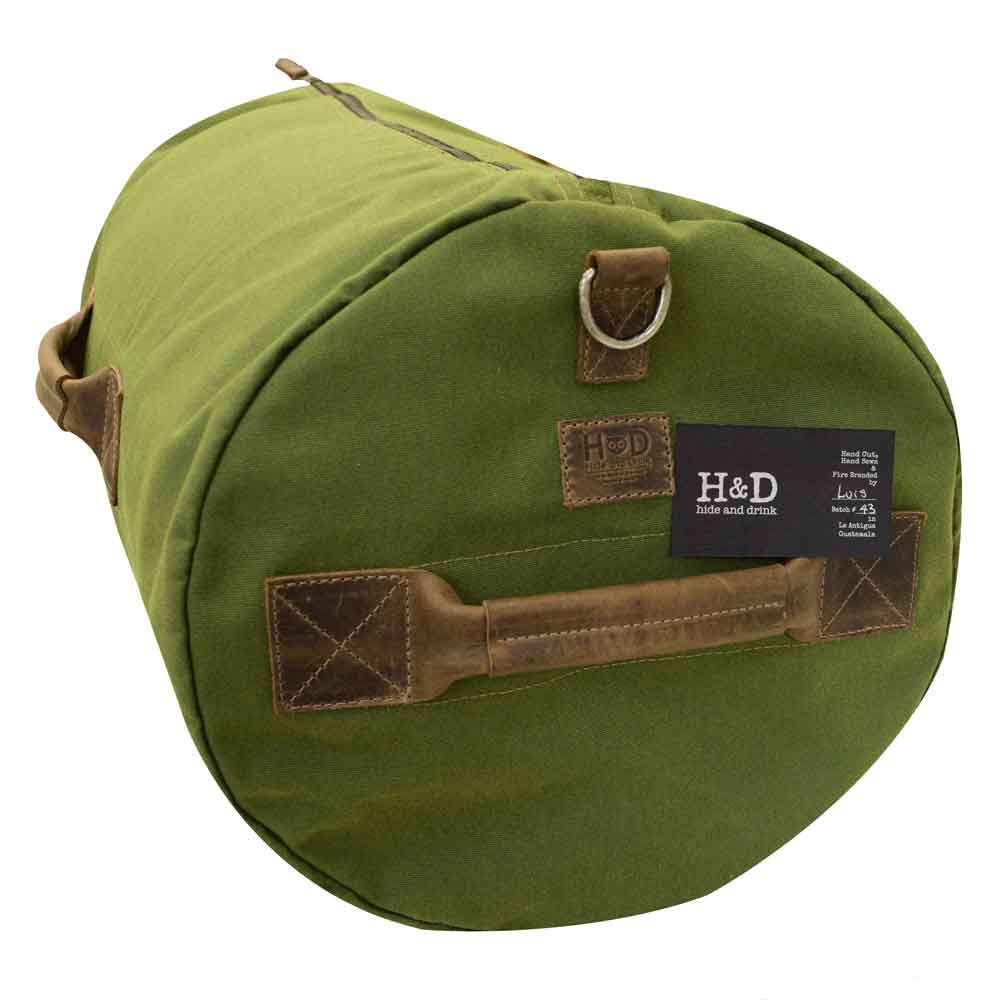 Military Duffel Bag Olive - Stockyard X 'The Leather Store'