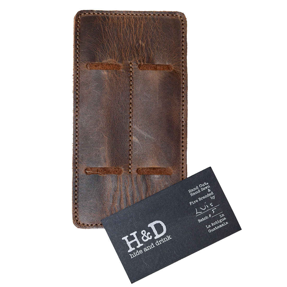 Double Pen Holder - Stockyard X 'The Leather Store'