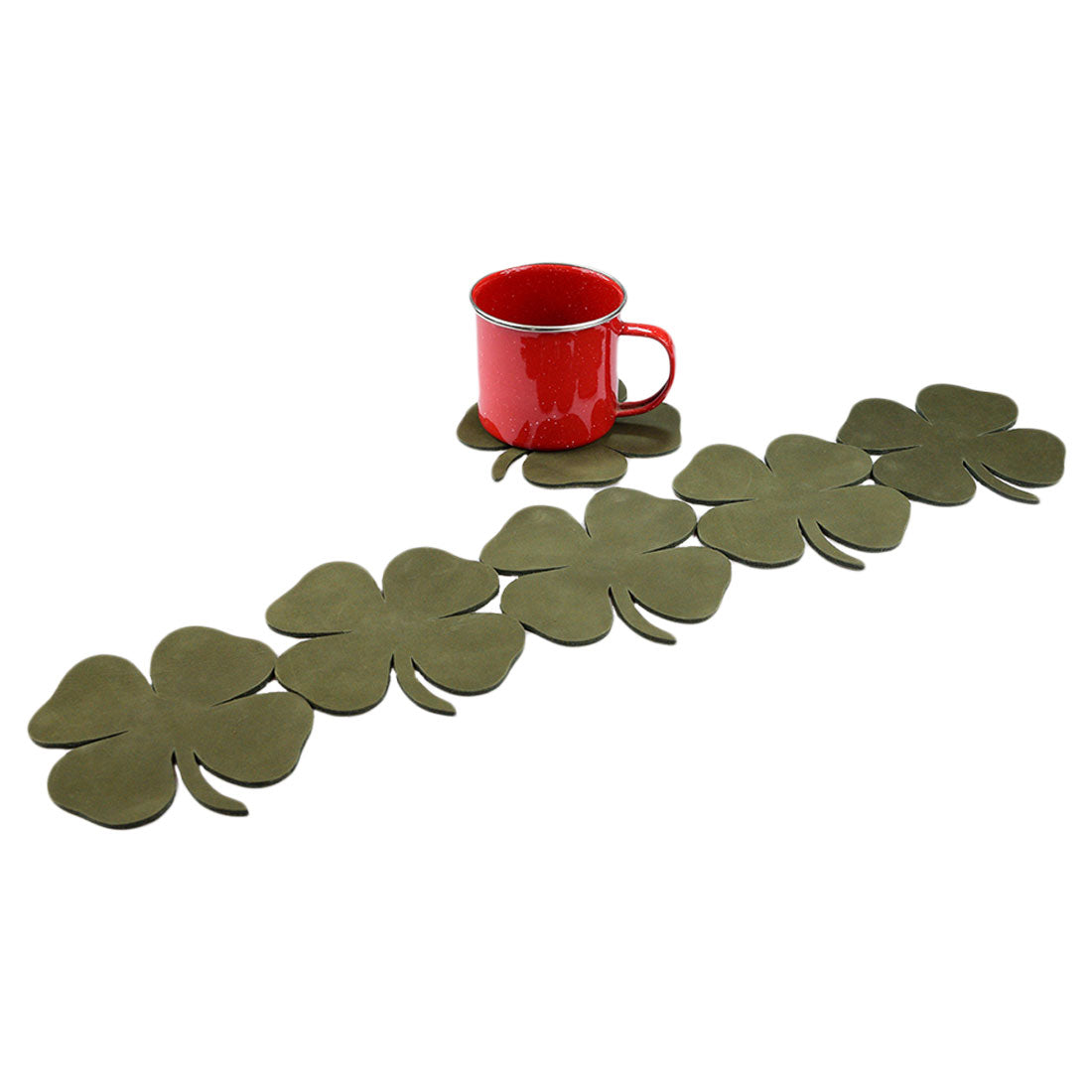 St. Patrick's - Irish Clover Coaster Set (6 pack) - Stockyard X 'The Leather Store'