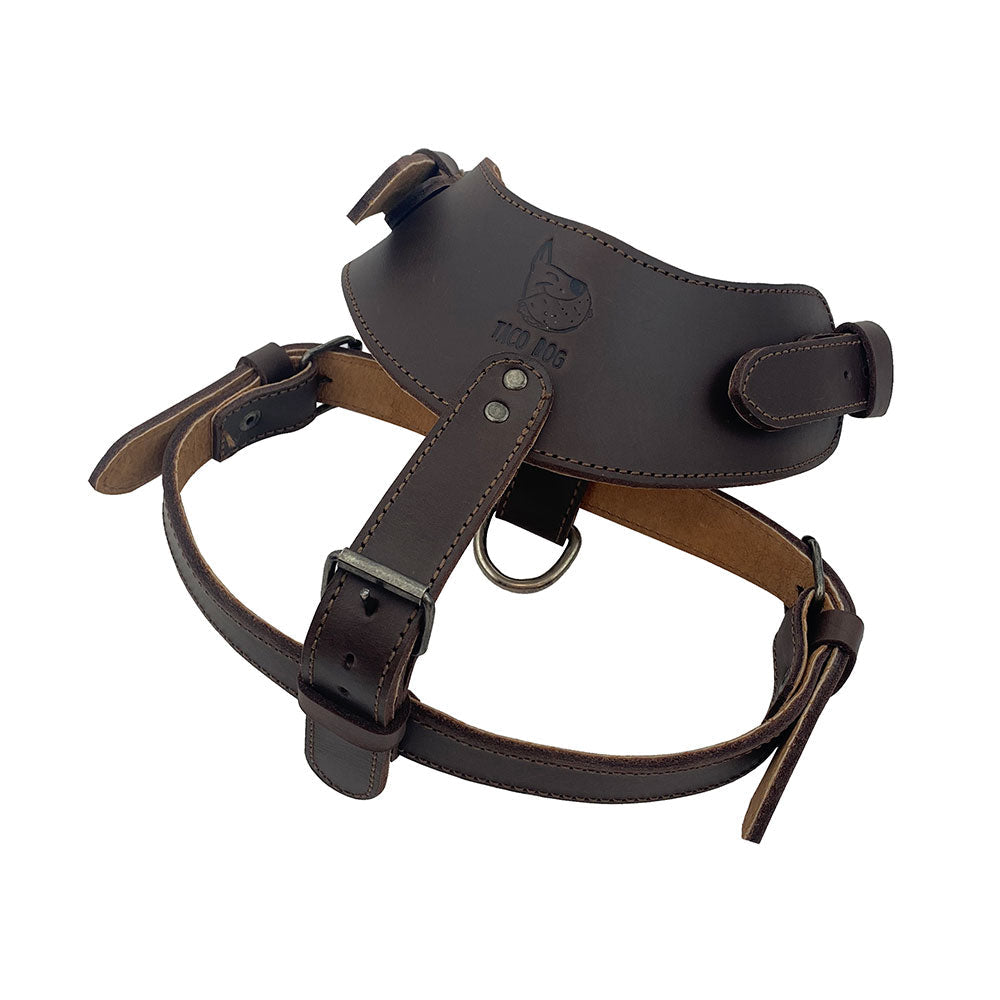 Adjustable Leather Dog Harness - Stockyard X 'The Leather Store'