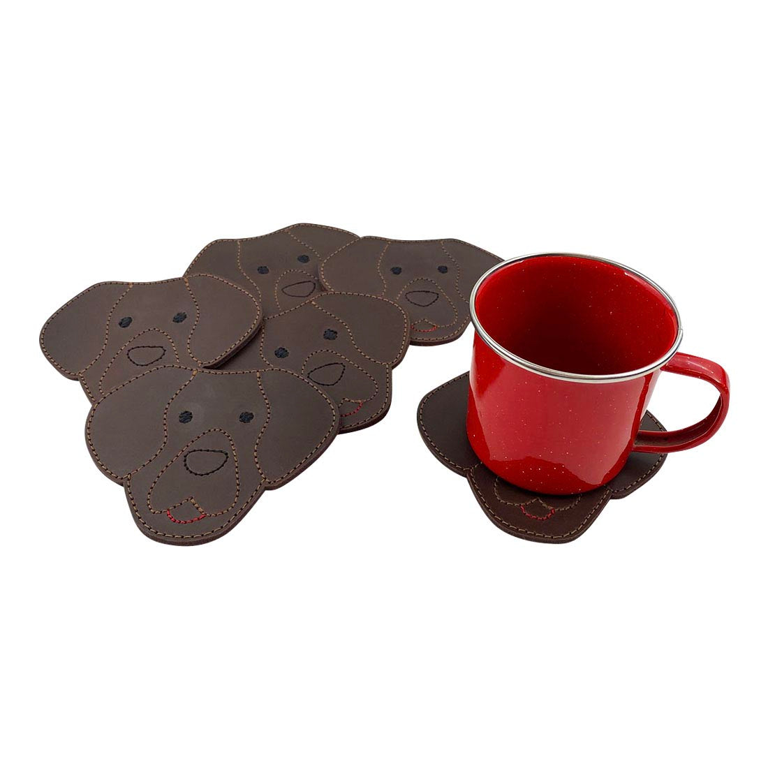 Labrador Coasters - Stockyard X 'The Leather Store'