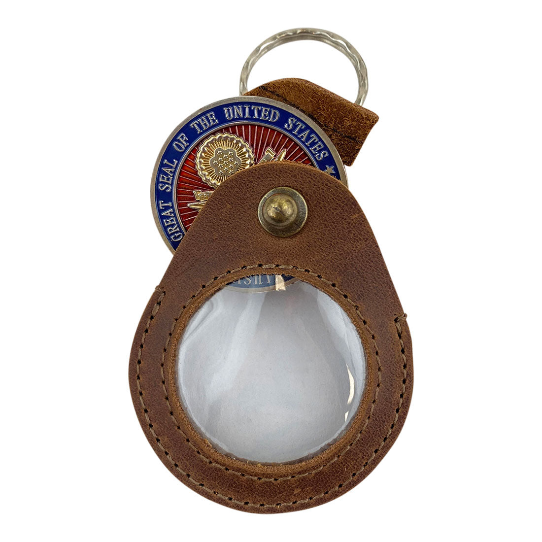 Medallion Holder Keychain - Stockyard X 'The Leather Store'