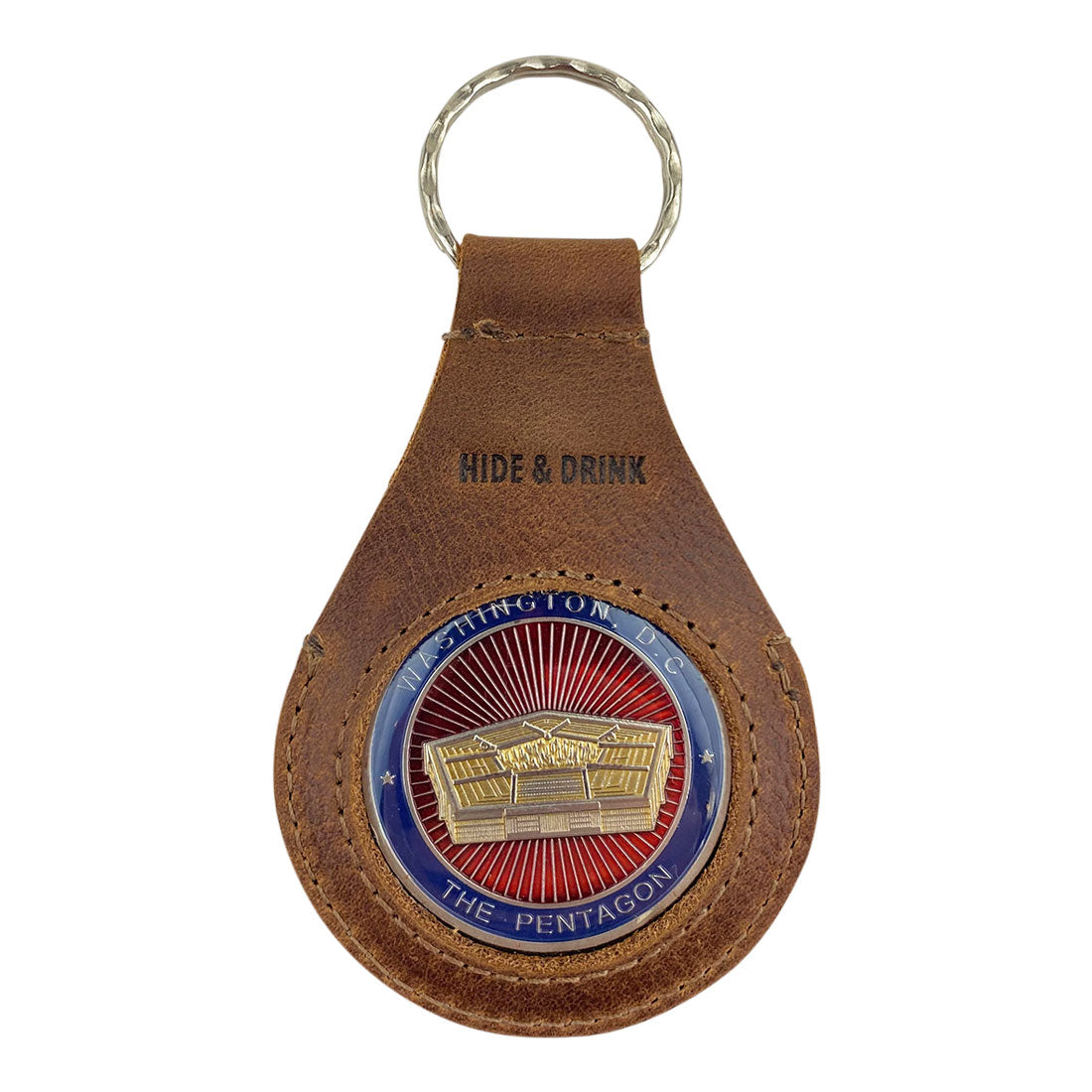 Medallion Holder Keychain - Stockyard X 'The Leather Store'