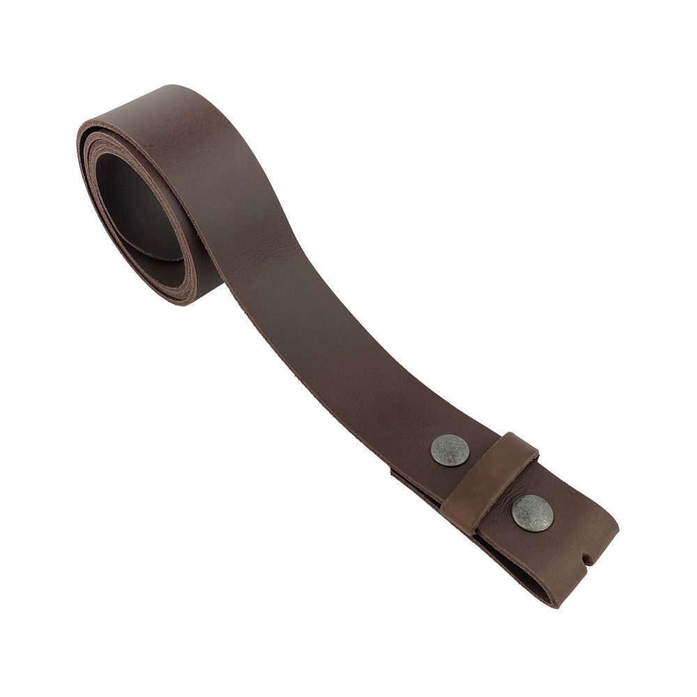 Rustic Thick Leather Snap On Belt - Stockyard X 'The Leather Store'