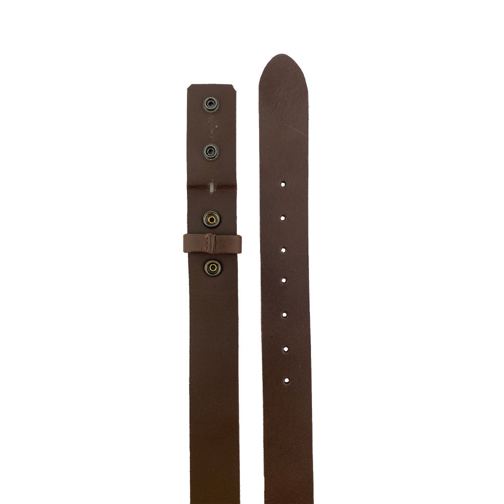 Rustic Thick Leather Snap On Belt - Stockyard X 'The Leather Store'