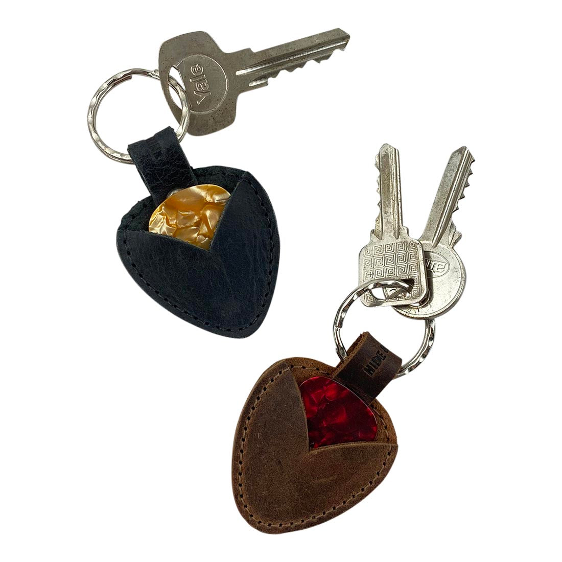 Guitar Pick Keychain (2 Pack) - Stockyard X 'The Leather Store'