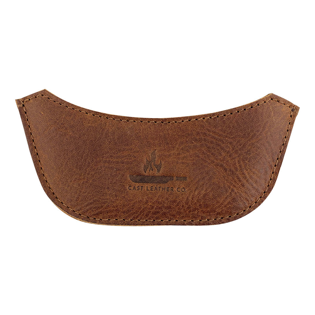Sleek leather handle covers beautifully displayed, the Wok Sidekick from Cast Leather Co. combines functionality with rustic style. Hand sewn and fire branded, this cooking accessory is crafted from full grain leather, representing small batch production and artisan quality.