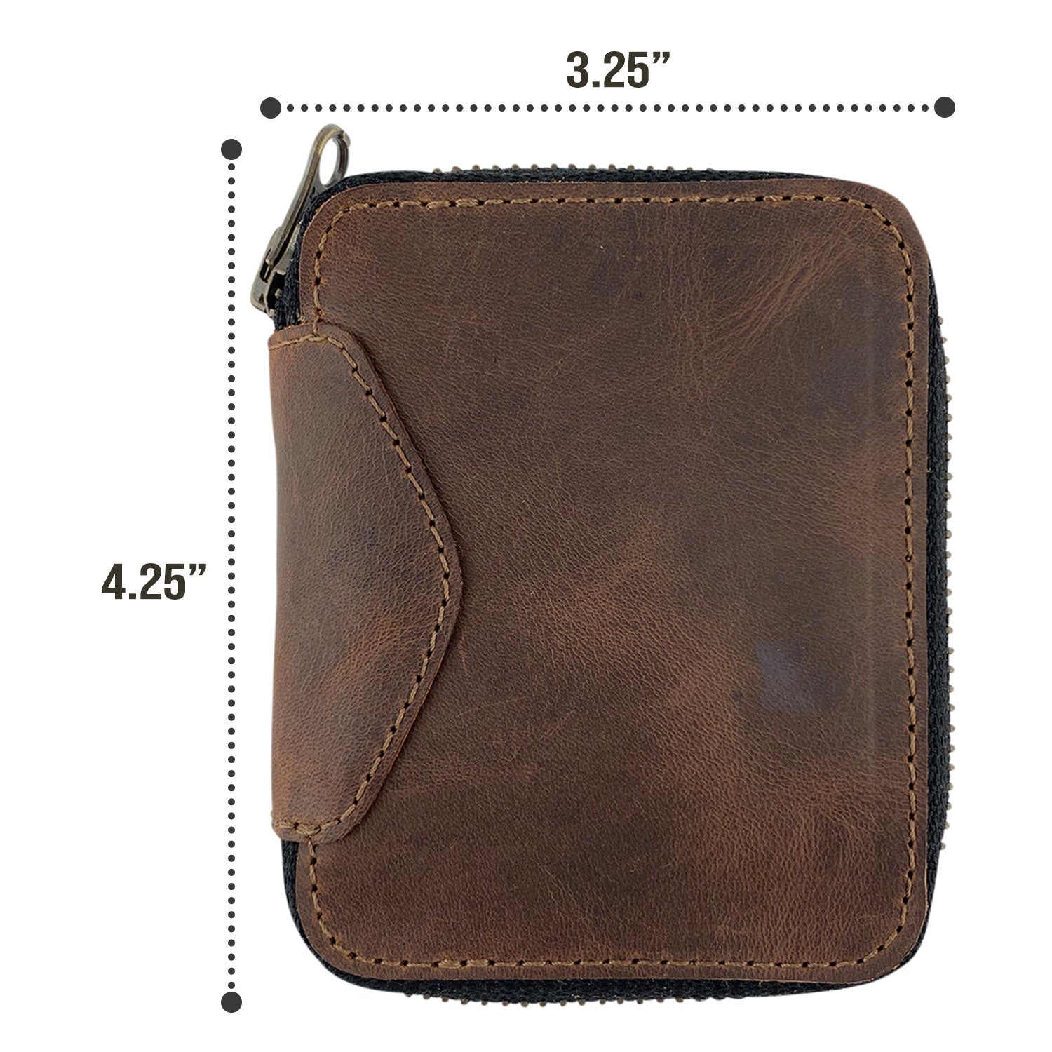 Zippered Wallet - Stockyard X 'The Leather Store'