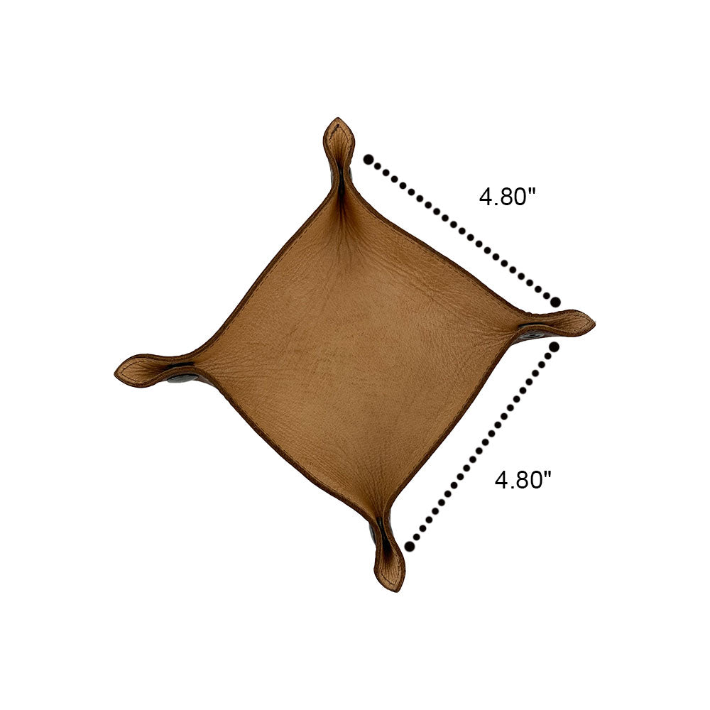 Hide & Drink Valet Tray showcasing an elegant design, crafted from top-quality full grain leather. Perfect for organizing keys and coins, handmade in La Antigua Guatemala & Oaxaca Mexico, Catchall Change Key Wallet Coin Box Tray Storage Valet, Full Grain Leather, StockyardX, Small Batch Production, Hand Cut, Hand Sewn, Fire Branded, Artisan.