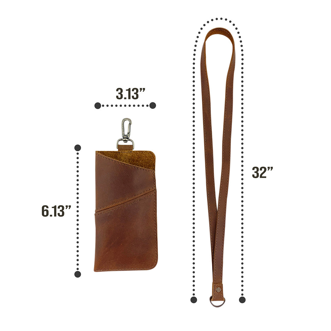 Sunglass Case Travel Lanyard - Stockyard X 'The Leather Store'