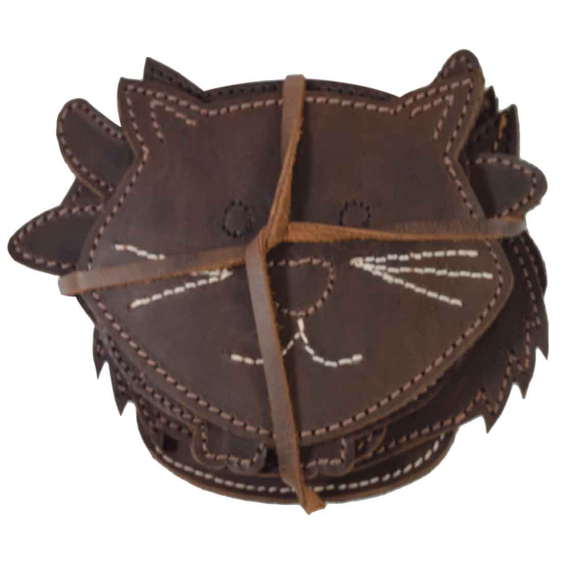 Wild Animal Coaster Set (6-Pack) - Stockyard X 'The Leather Store'