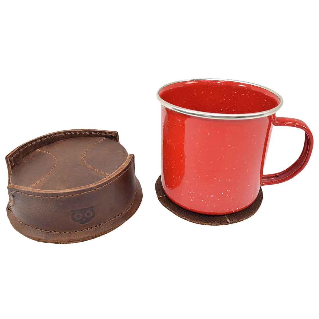 Baseball Coaster (8-Pack) - Stockyard X 'The Leather Store'