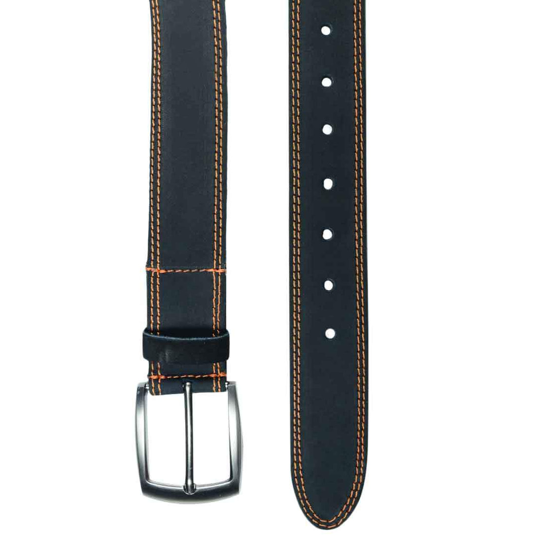 Two Row Stitch Leather Belt - Stockyard X 'The Leather Store'