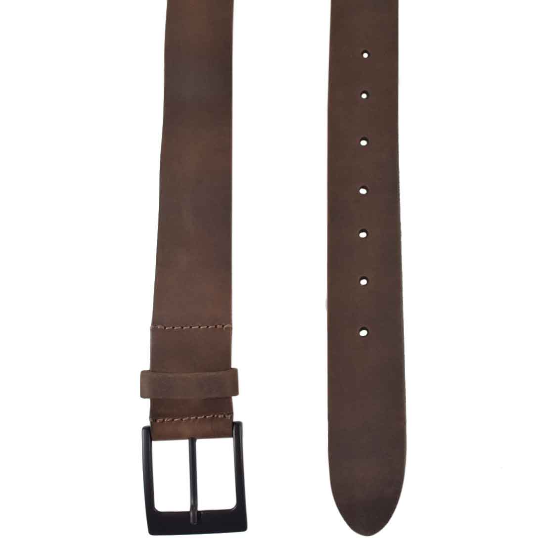 Rustic Leather Belt / Rustic Charcoal Buckle, 1.25" Wide - Stockyard X 'The Leather Store'