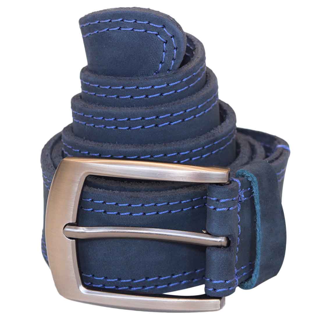 Two Row Stitch Leather Belt - Stockyard X 'The Leather Store'