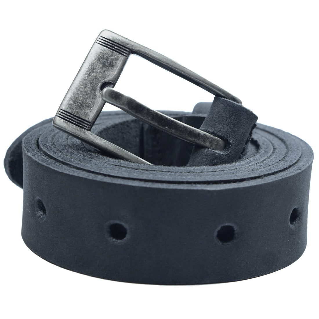 Rustic Leather Belt / Rustic Buckle, 1" Wide - Stockyard X 'The Leather Store'