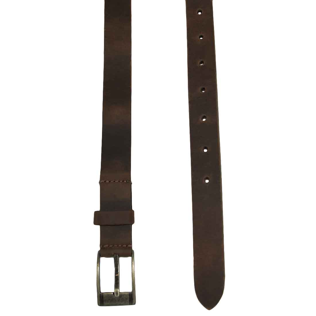 Rustic Leather Belt / Rustic Buckle, 1" Wide - Stockyard X 'The Leather Store'