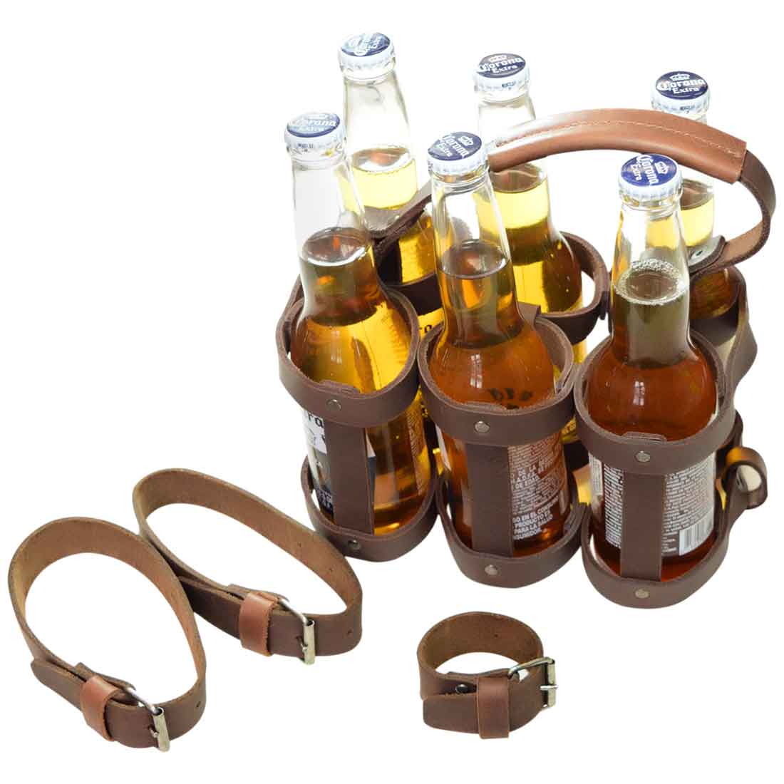 Bike Six Pack Carrier - Stockyard X 'The Leather Store'