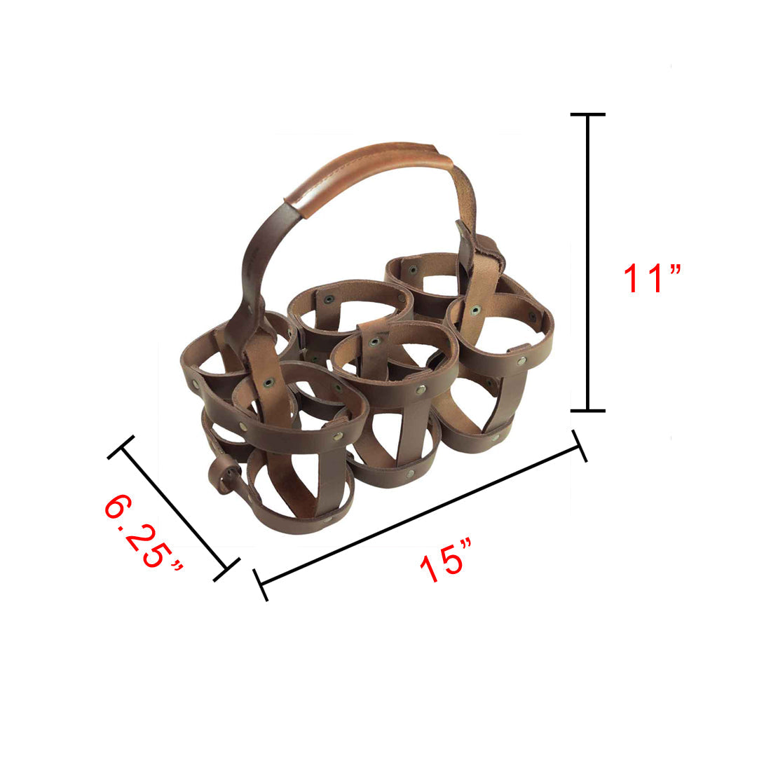 Bike Six Pack Carrier - Stockyard X 'The Leather Store'
