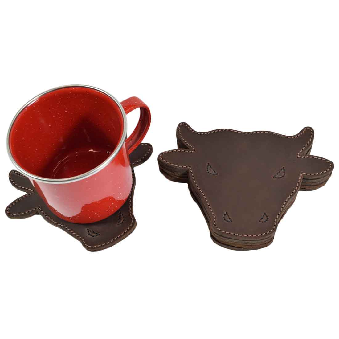Raging Bull Coaster Set (6-Pack) - Stockyard X 'The Leather Store'
