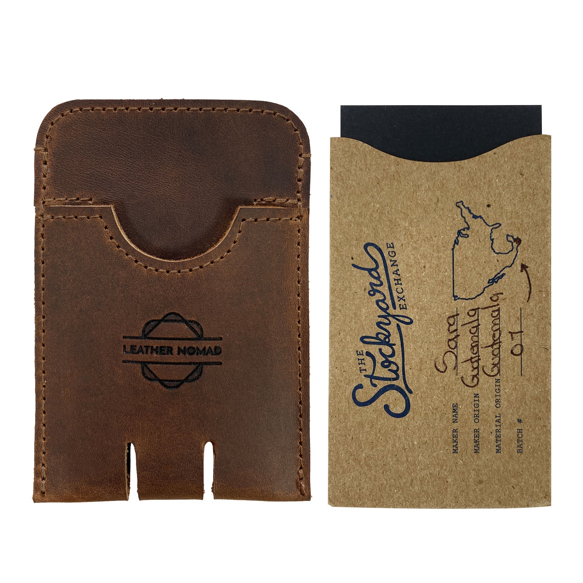 Push Card Holder - Stockyard X 'The Leather Store'