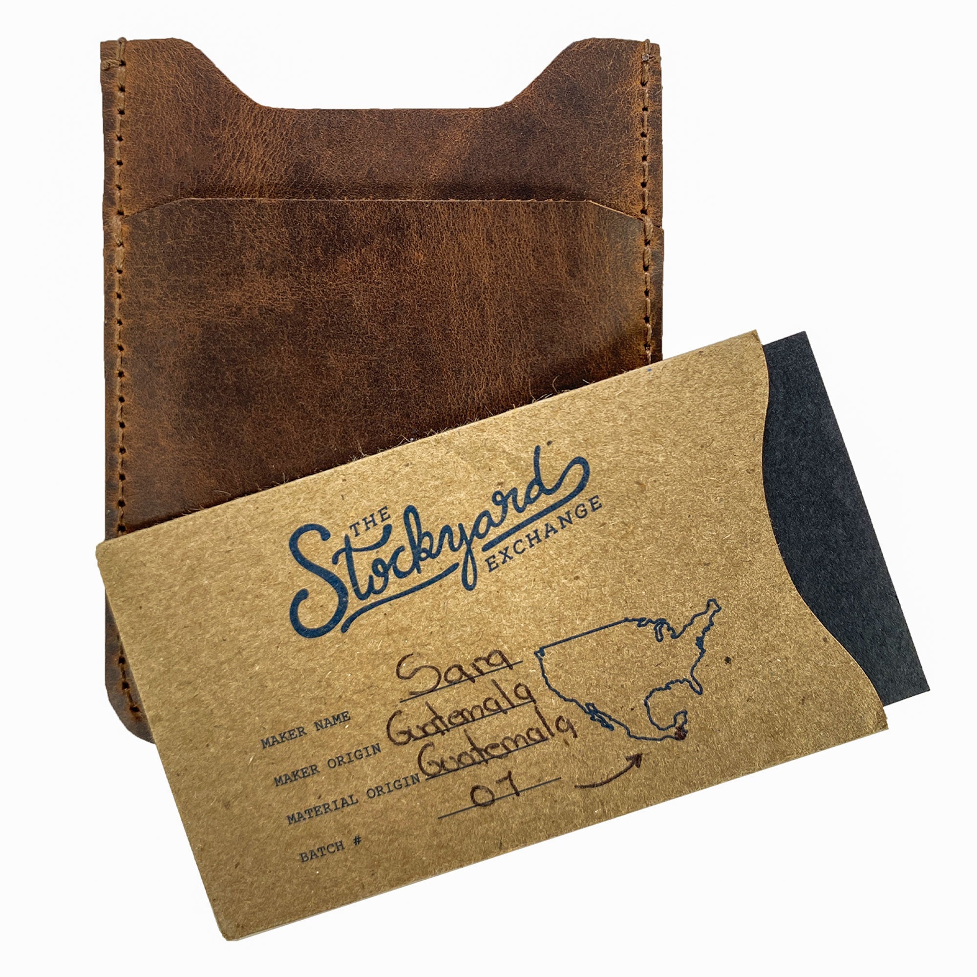 Minimalist Card Holder - Stockyard X 'The Leather Store'