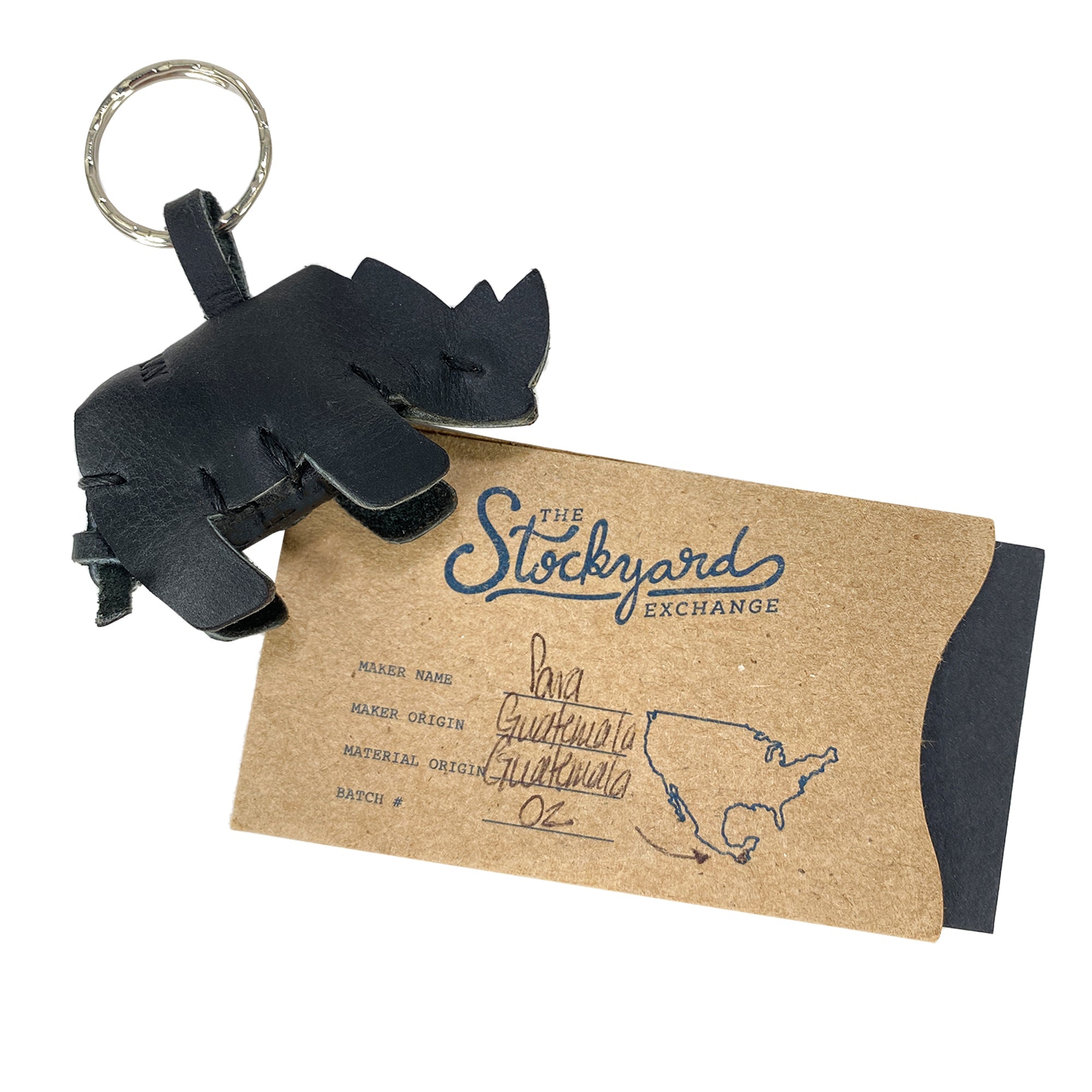 Rhino Keychain - Stockyard X 'The Leather Store'