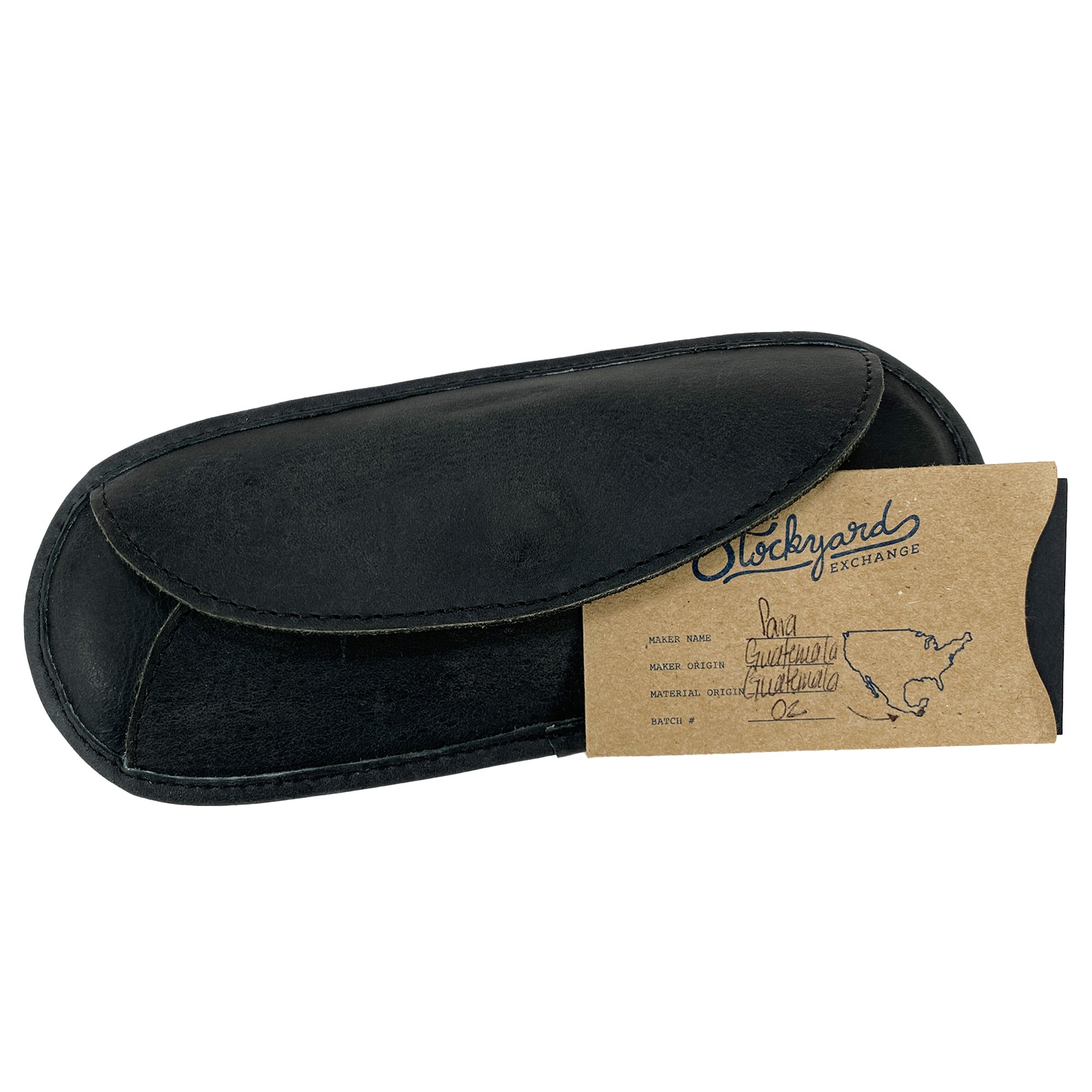 Handmade quality of the Hide & Drink Shoulder Pad Replacement showcased in black leather, perfect for Shoulder Pad Replacement for Briefcases & Messenger Bags, Laptop Cases, Satchels, and reflecting the artisan craftsmanship from small batch production in La Antigua Guatemala & Oaxaca Mexico.