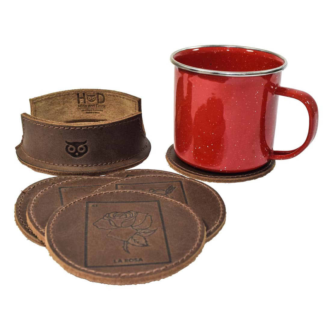 Thick Leather Loteria! Coasters (6-Pack) - Stockyard X 'The Leather Store'