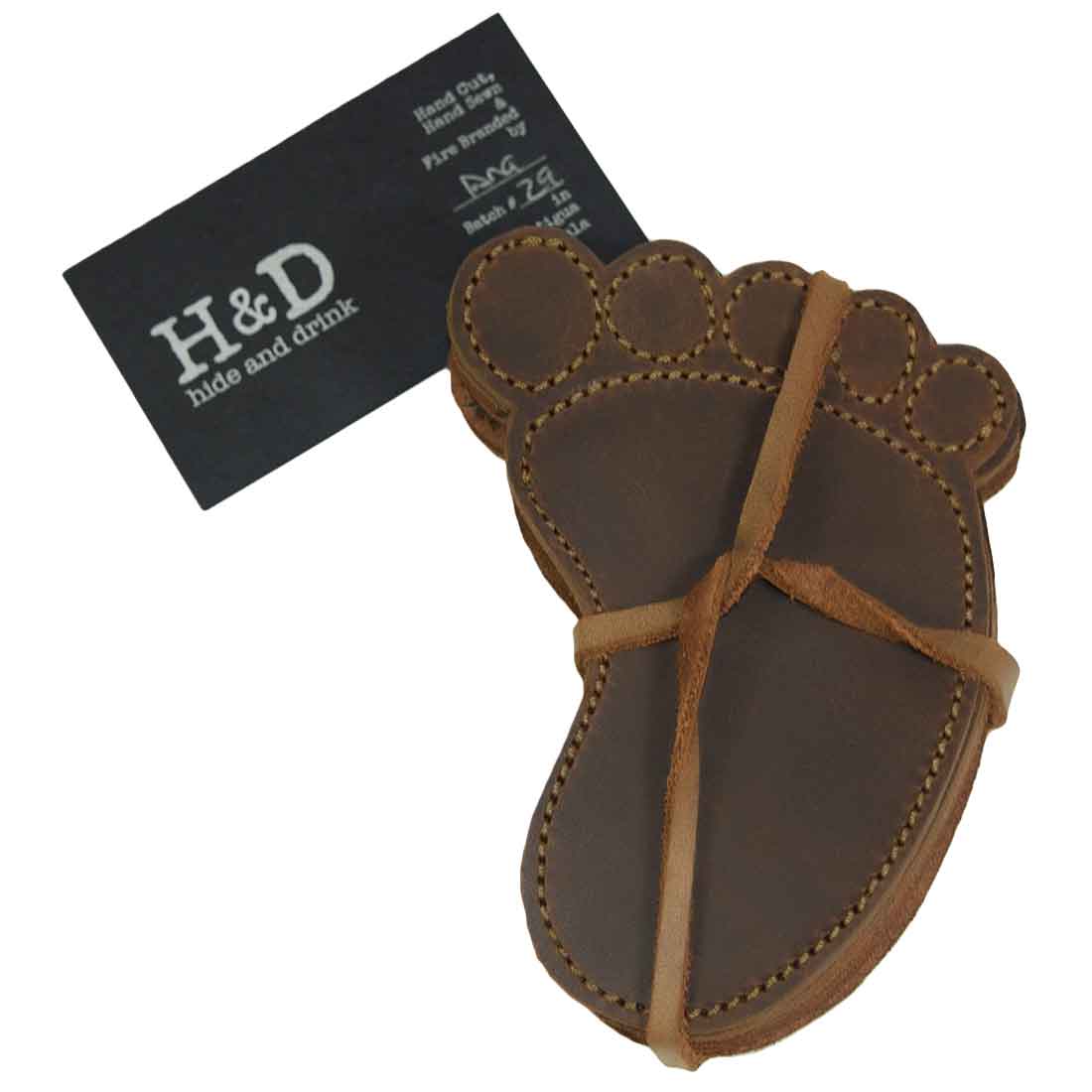 Footprint Path Hunter Coaster Set (6-Pack) - Stockyard X 'The Leather Store'
