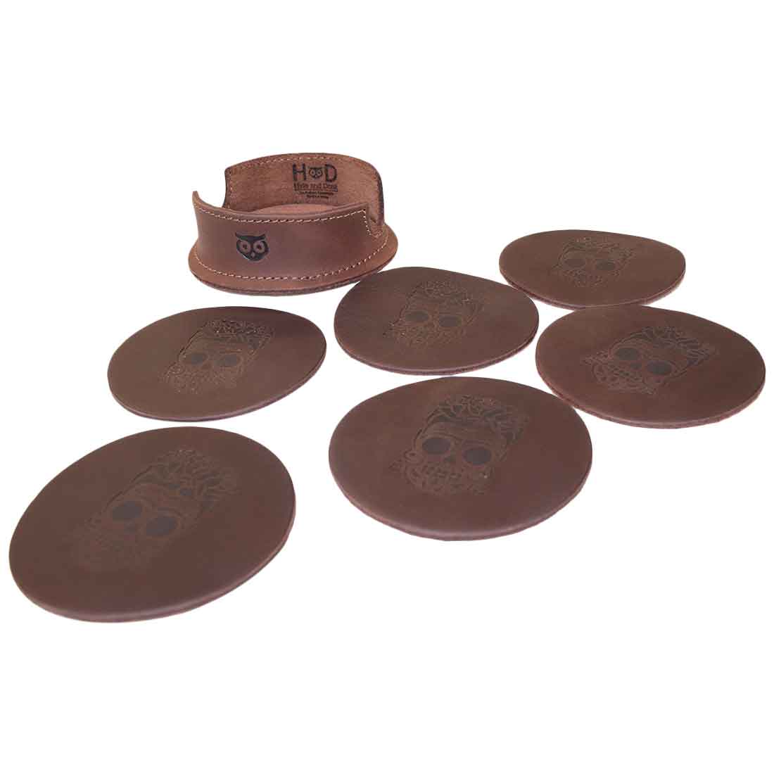 Dia De Los Muertos Coasters (6 Pack) - Stockyard X 'The Leather Store'