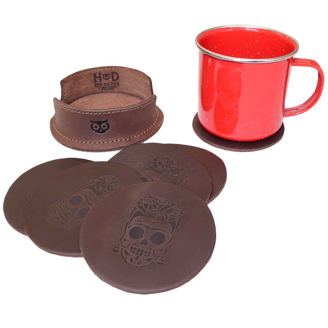 Dia De Los Muertos Coasters (6 Pack) - Stockyard X 'The Leather Store'